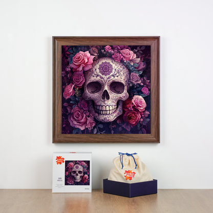 Floral Skull - Wooden Jigsaw Puzzle