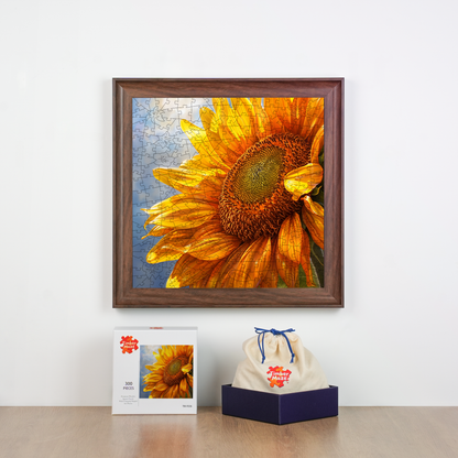 Golden Sunflower - Wooden Jigsaw Puzzle