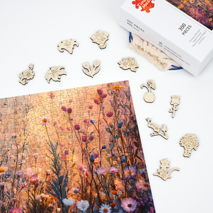 Wildflower Haze - Wooden Jigsaw Puzzle