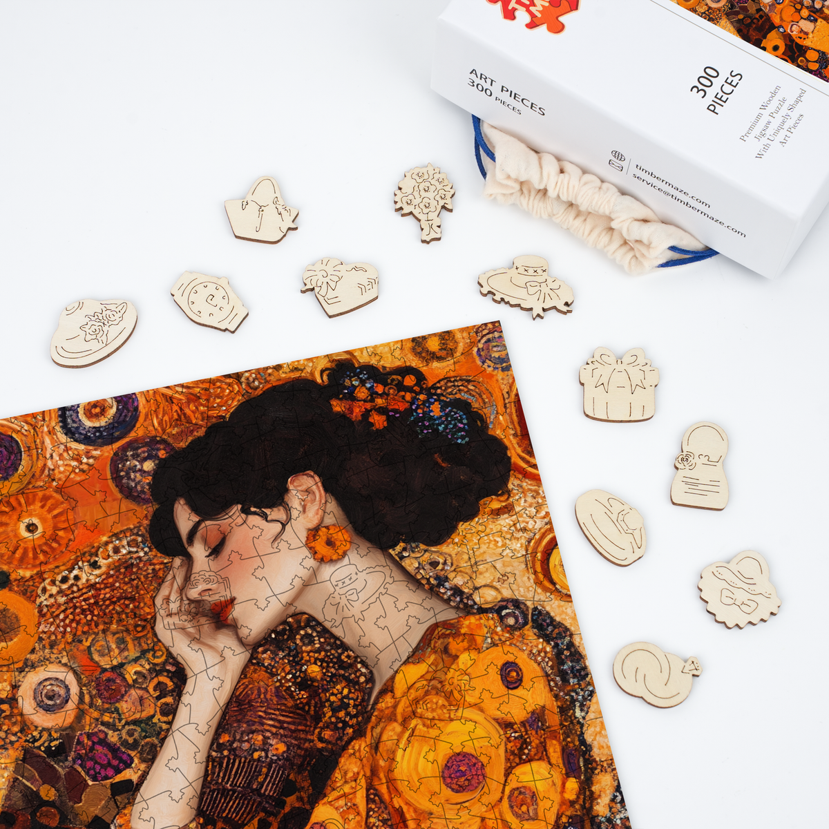 Vintage Woman - Wooden Jigsaw Puzzle