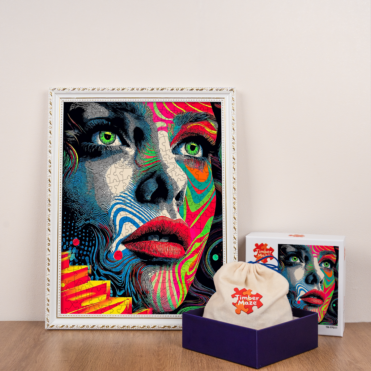 Visionary Portrait - Wooden Jigsaw Puzzle