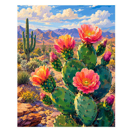 Cactus Flower - Wooden Jigsaw Puzzle