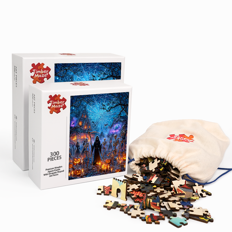 Halloween Haunt - Wooden Jigsaw Puzzle
