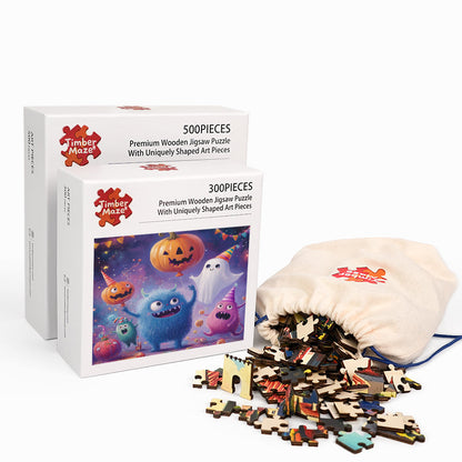 Halloween Party - Wooden Jigsaw Puzzle