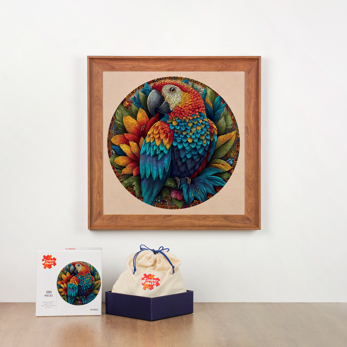 Birds of Bloom - Wooden Jigsaw Puzzle