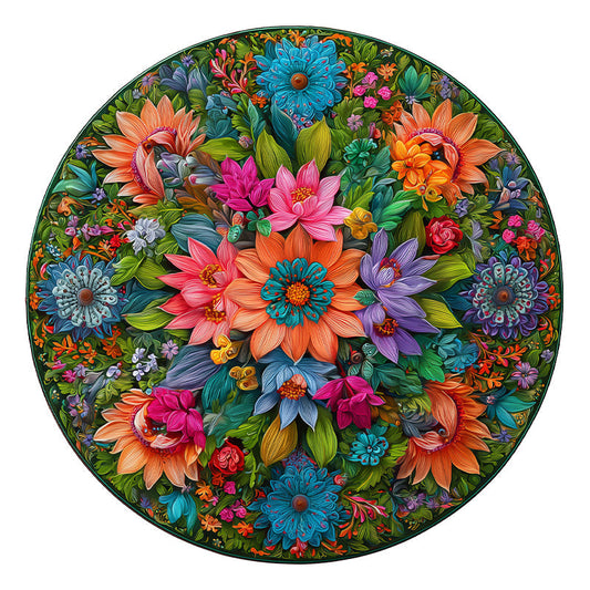 Bloom Circle - Wooden Jigsaw Puzzle