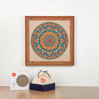 Floral Zen - Wooden Jigsaw Puzzle