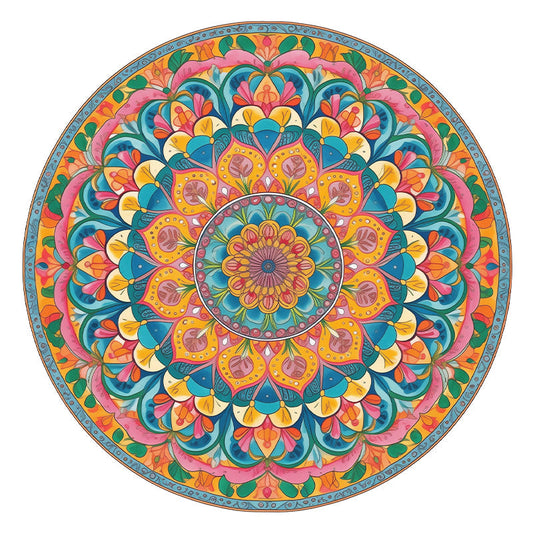 Floral Zen - Wooden Jigsaw Puzzle