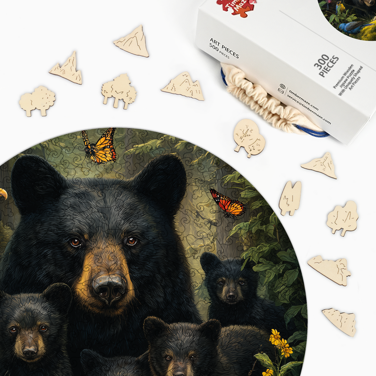 Forest Family - Wooden Jigsaw Puzzle