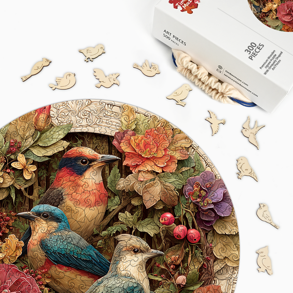 Gilded Garden - Wooden Jigsaw Puzzle