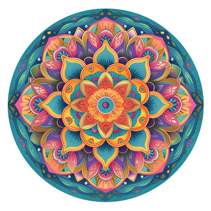 Mandala Bloom - Wooden Jigsaw Puzzle