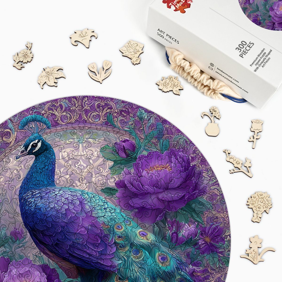 Royal Plumage - Wooden Jigsaw Puzzle