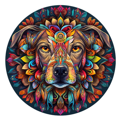 Mandala Dog - Wooden Jigsaw Puzzle