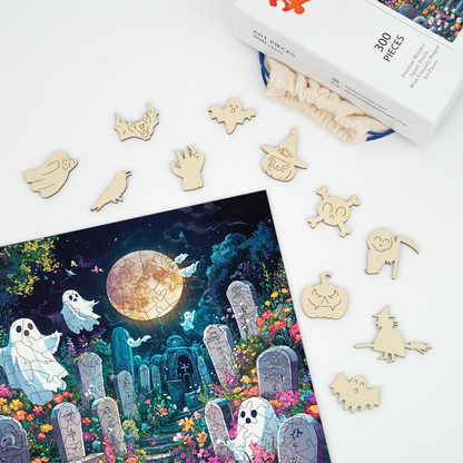 Ghost Garden - Wooden Jigsaw Puzzle