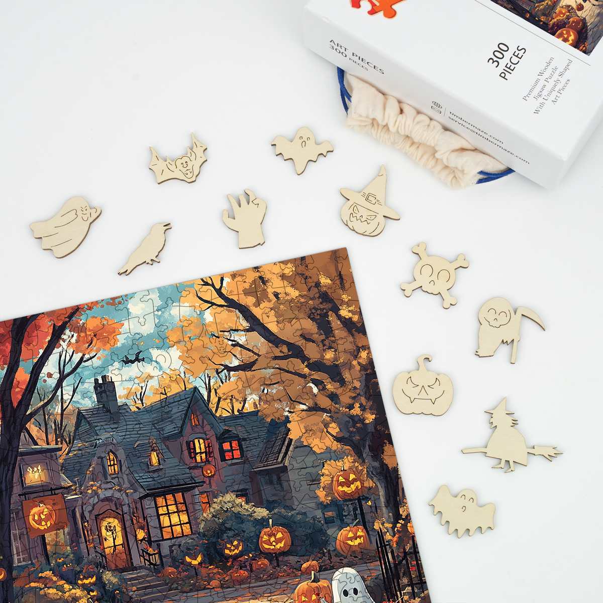 Halloween Delight - Wooden Jigsaw Puzzle
