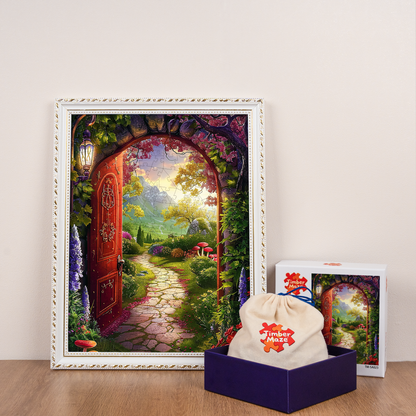 Garden Gateway - Wooden Jigsaw Puzzle