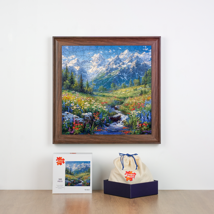 Alpine Bloom - Wooden Jigsaw Puzzle