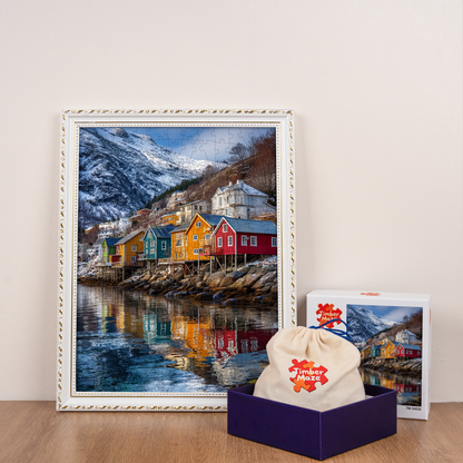 Arctic Village - Wooden Jigsaw Puzzle