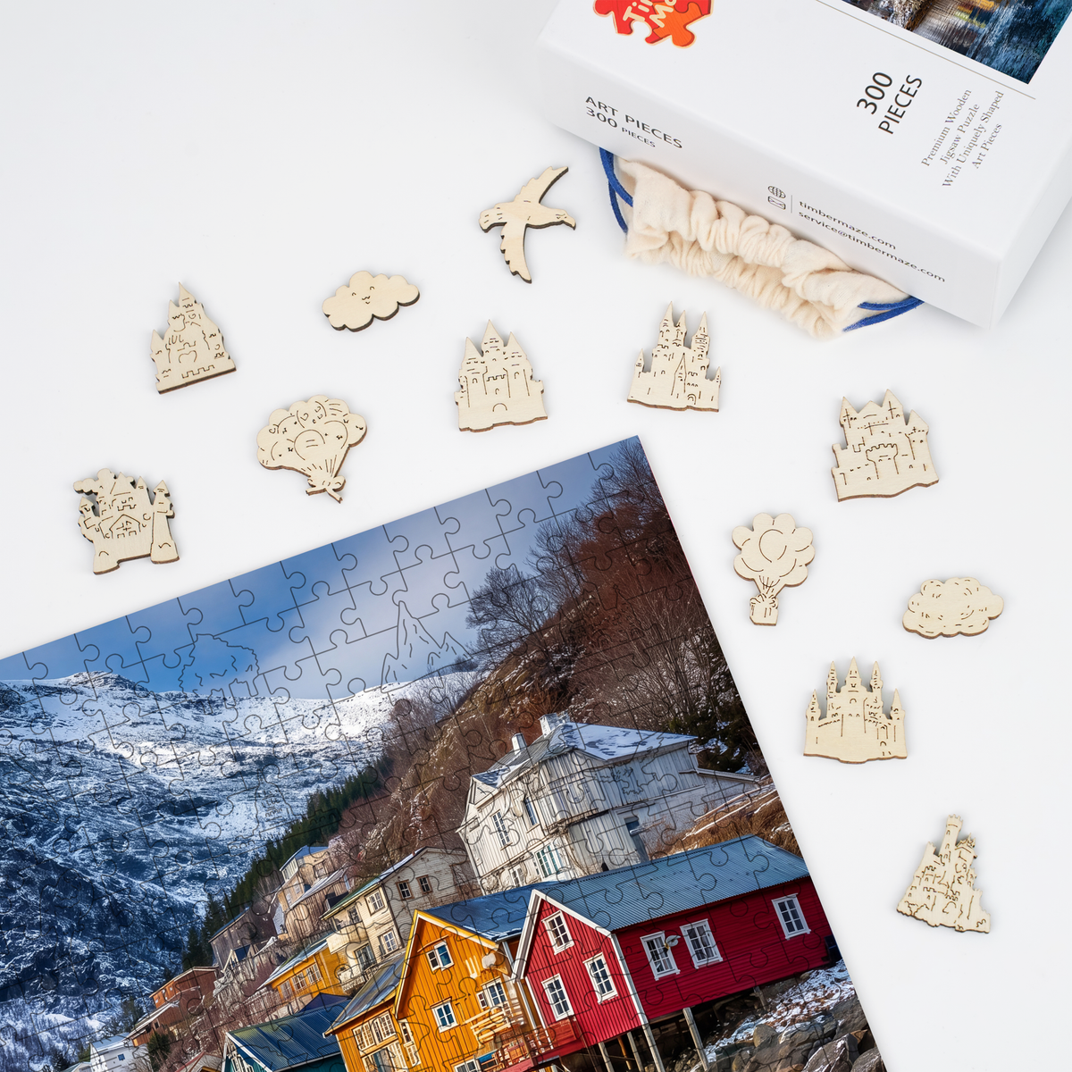 Arctic Village - Wooden Jigsaw Puzzle