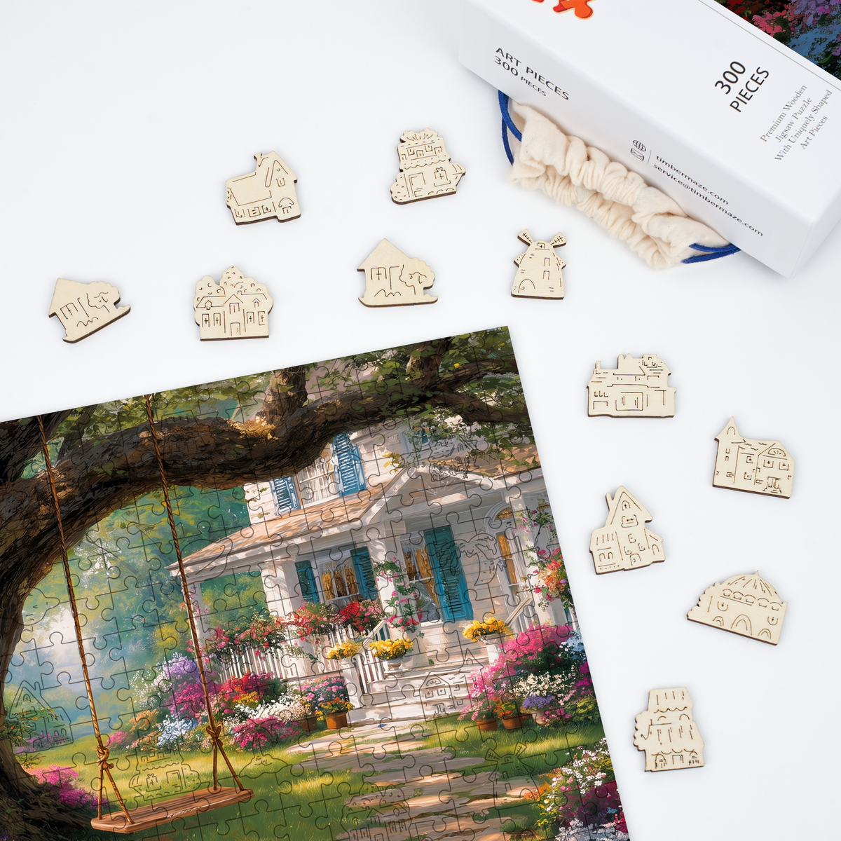 Garden Swing - Wooden Jigsaw Puzzle