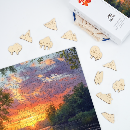 Golden Lake - Wooden Jigsaw Puzzle