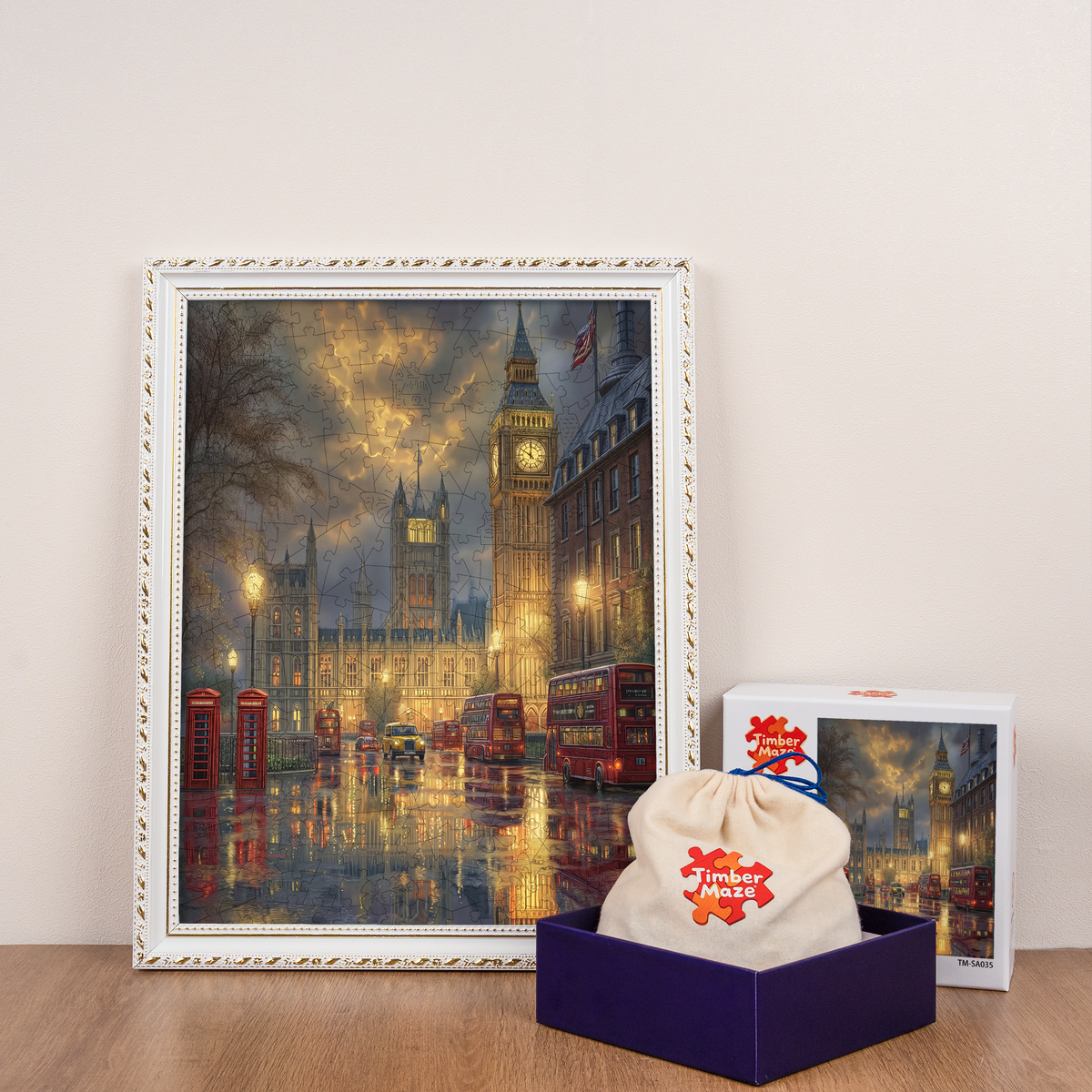London Twilight - Wooden Jigsaw Puzzle