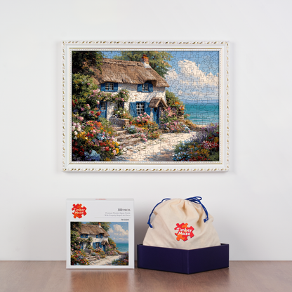 Seaside Cottage - Wooden Jigsaw Puzzle