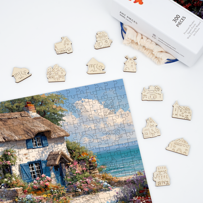 Seaside Cottage - Wooden Jigsaw Puzzle