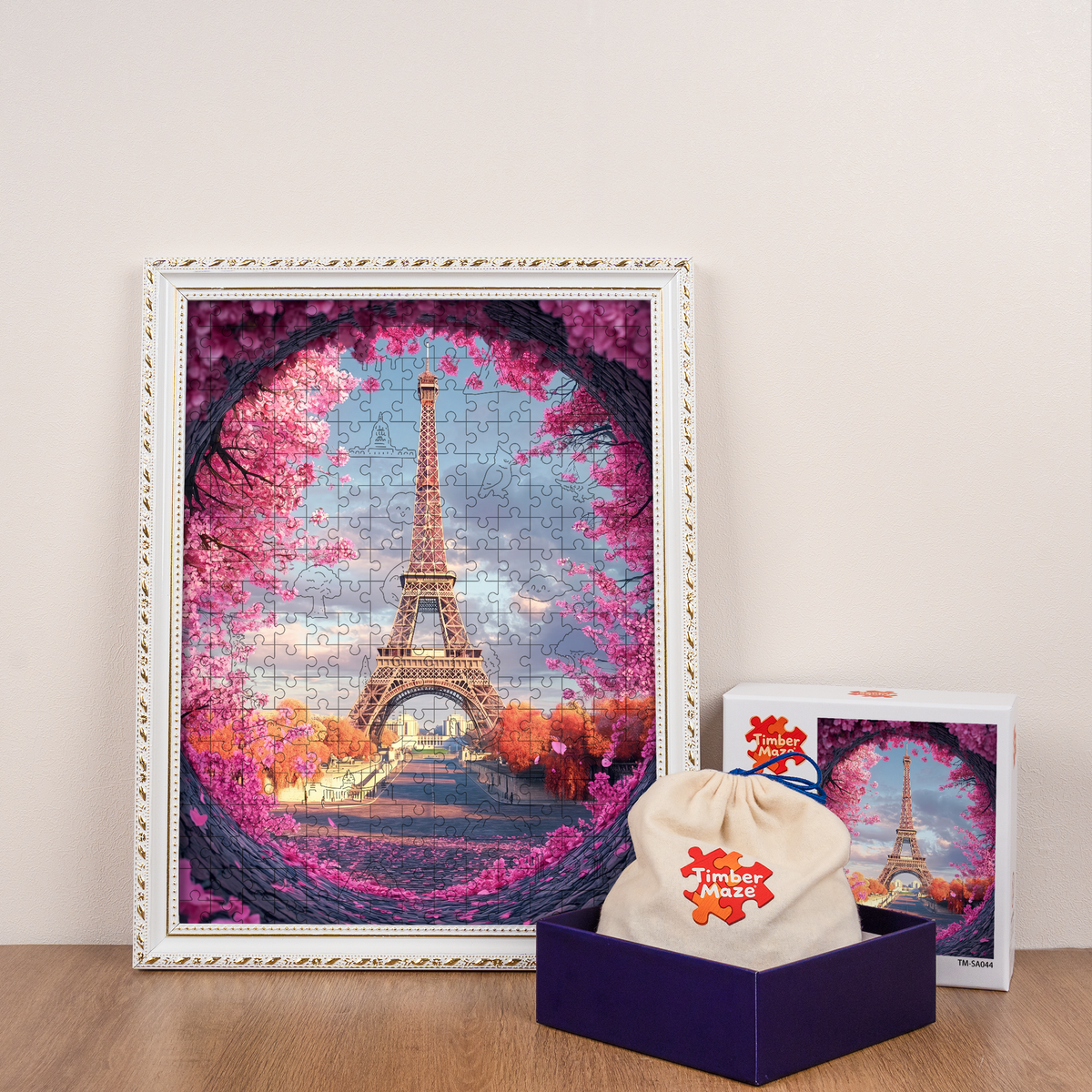 The Spring of Paris - Wooden Jigsaw Puzzle