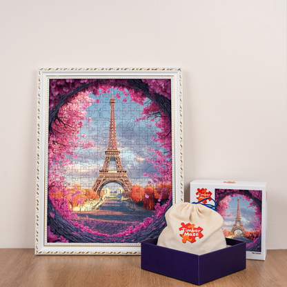 The Spring of Paris - Wooden Jigsaw Puzzle