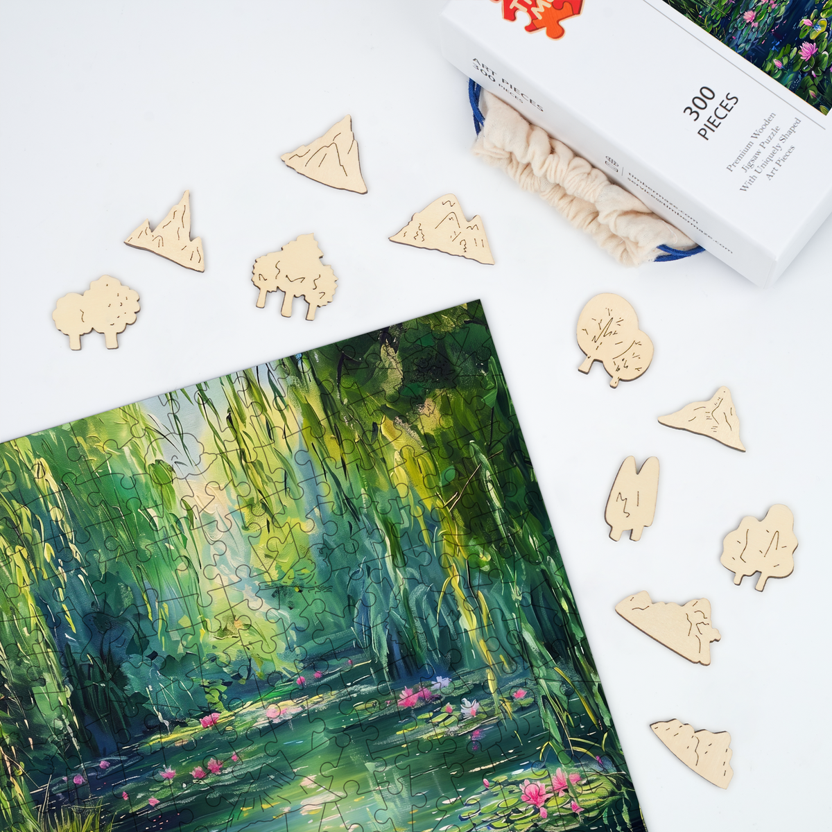 Water Lily - Wooden Jigsaw Puzzle