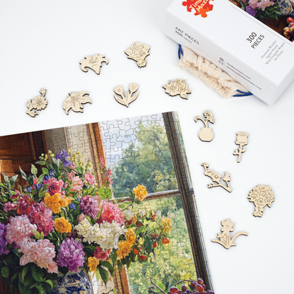 Flowers & Fruit - Wooden Jigsaw Puzzle