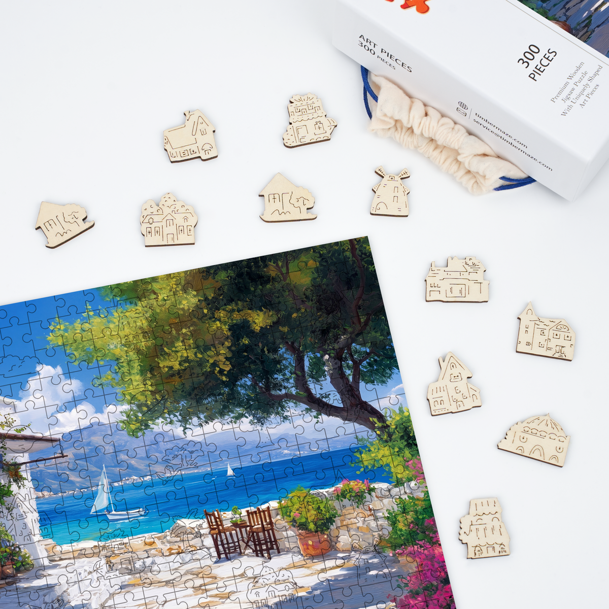 Seaside Retreat - Wooden Jigsaw Puzzle