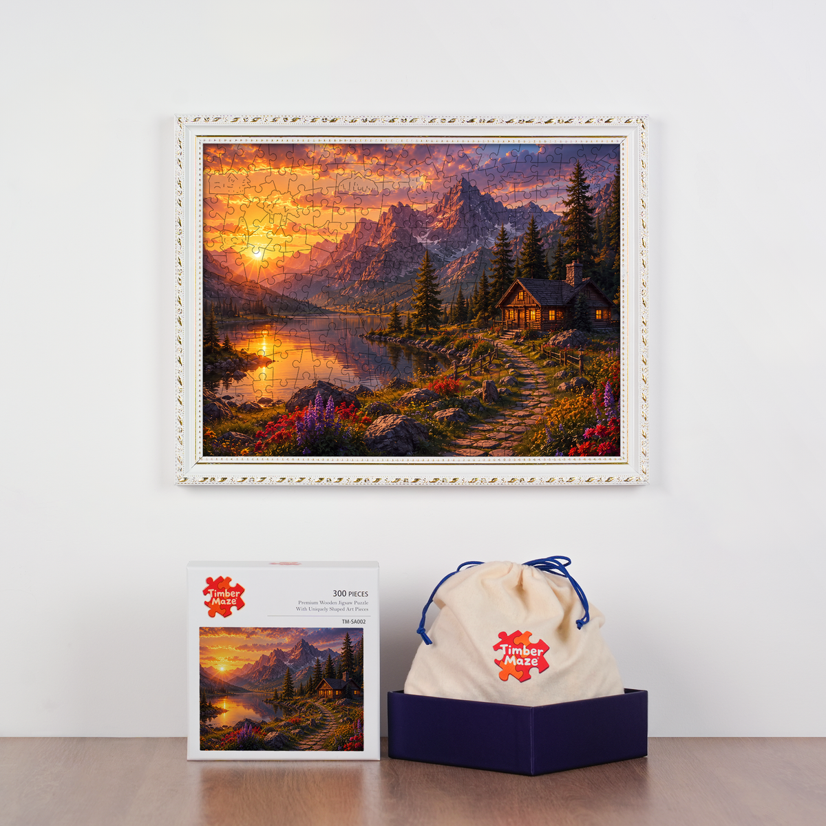 Alpine Glow - Wooden Jigsaw Puzzle