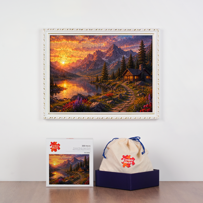 Alpine Glow - Wooden Jigsaw Puzzle
