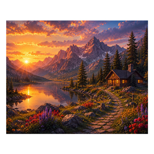 Alpine Glow - Wooden Jigsaw Puzzle