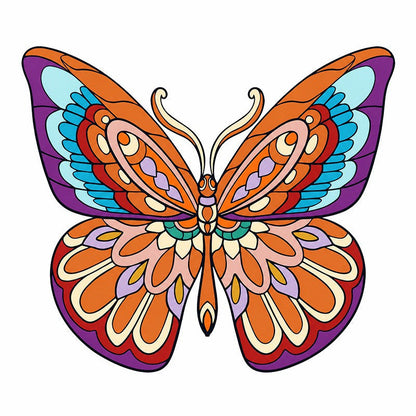 Mandala Butterfly - Wooden Jigsaw Puzzle