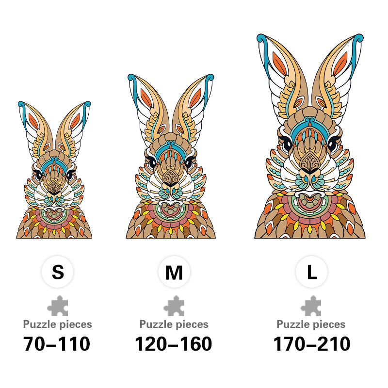 Rabbit Totem - Wooden Jigsaw Puzzle