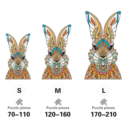 Rabbit Totem - Wooden Jigsaw Puzzle