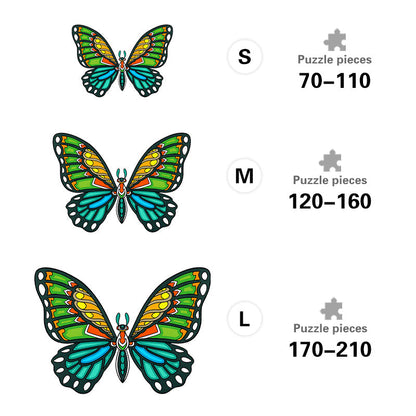 Tropical Butterfly - Wooden Jigsaw Puzzle