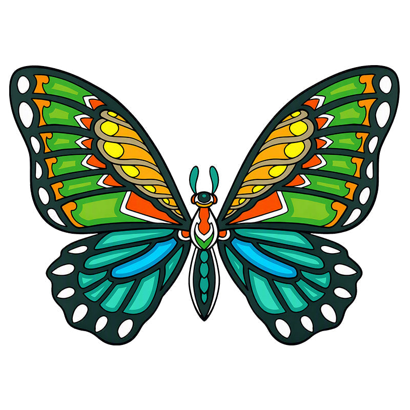 Tropical Butterfly - Wooden Jigsaw Puzzle