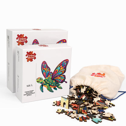 Mariposa Tortuga - Wooden Jigsaw Puzzle