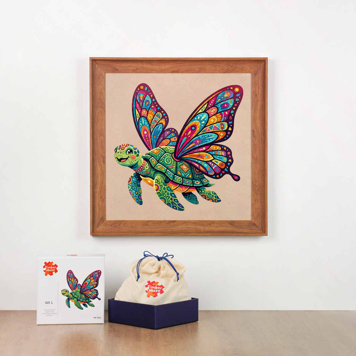 Mariposa Tortuga - Wooden Jigsaw Puzzle