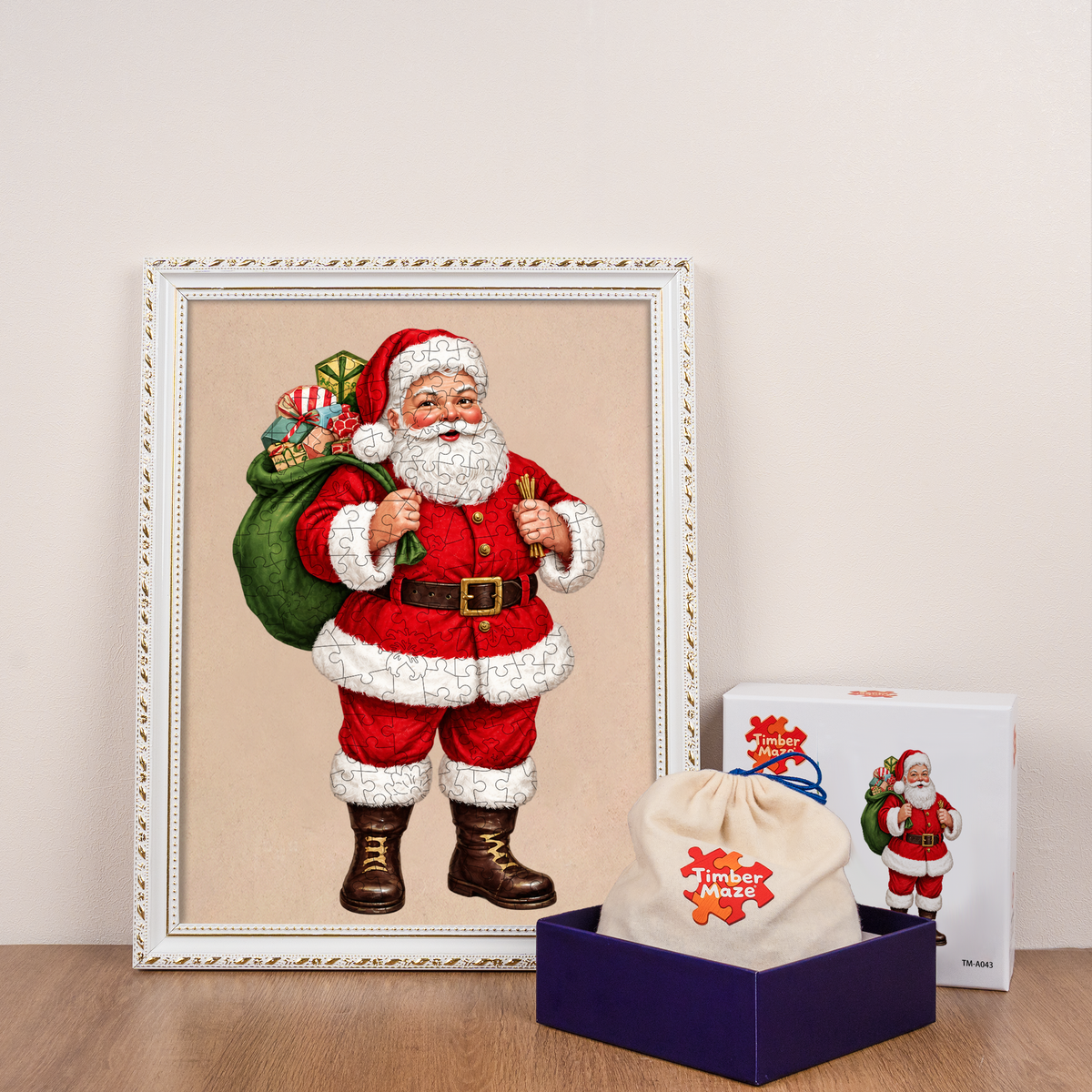 Vintage Santa Claus - Wooden Jigsaw Puzzle